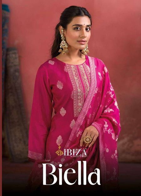 Biella By Ibiza Banglory Silk Designer Salwar Suits Exporters In India
